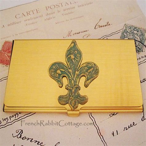 fleur de lis business card holder|Amazon.com: Fleur De Lis Cards.